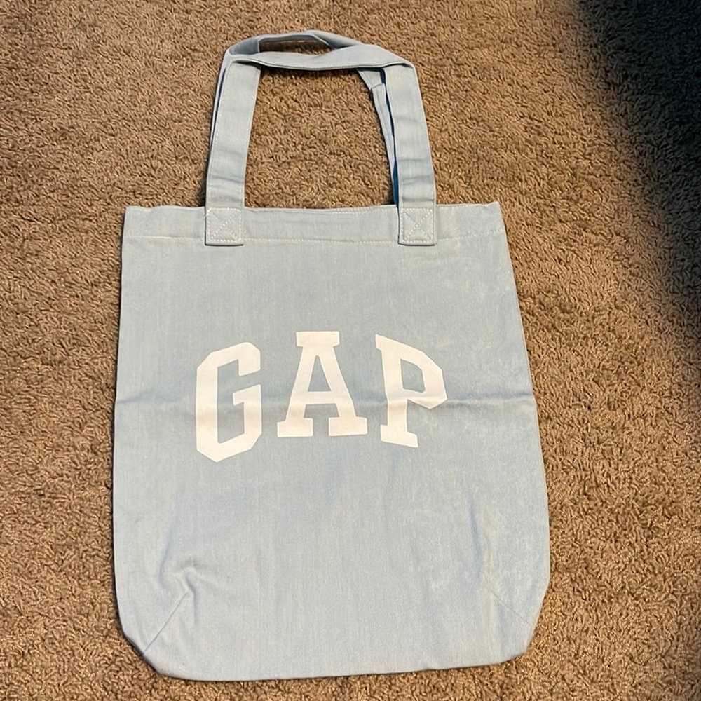 GAP denim tote in light blue